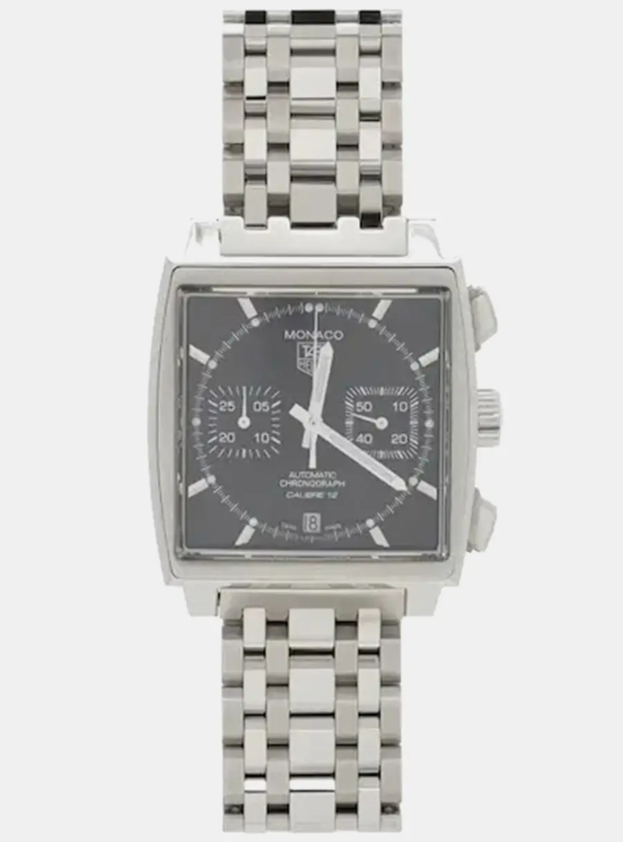 Tag Heuer Monaco CAW2110 Black Stainless Steel Automatic Men's Wristwatches 39mm