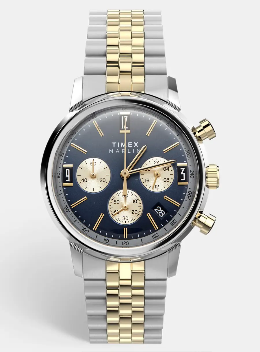 Timex The Marlin TW2W60200 Blue Dial Stainless Steel Men's Wristwatch 40mm