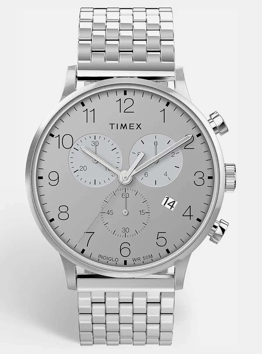 Timex TWH6Z1810 Gray Dial Stainless Steel Men's Wristwatch 40 mm