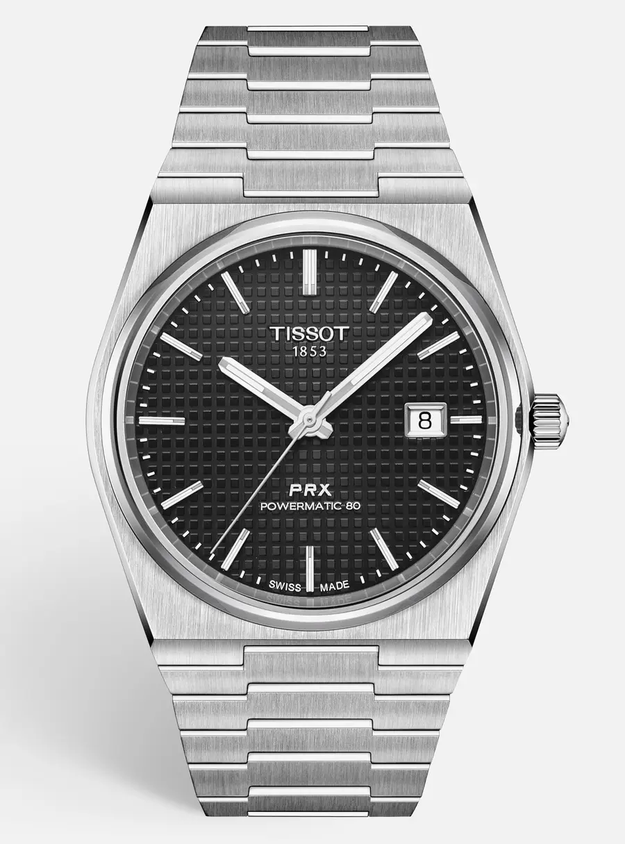 Tissot PRX Powermatic 80 T137.407.11.051.00 Black Dial Stainless Steel Men's Wristwatch 40 mm