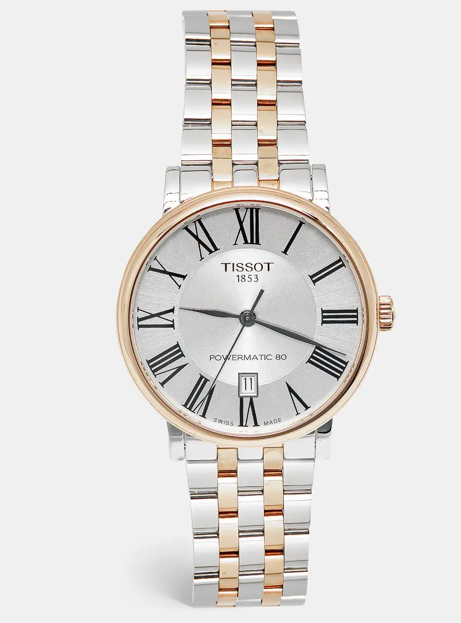 Tissot Carson T122.407.22.033.00 Silver Dial Two Tone Stainless Steel Men's Wristwatch 40 mm