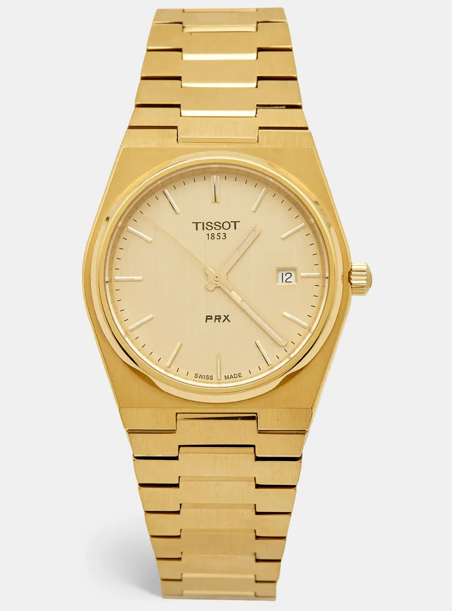 Tissot PRX T137.410.33.021.00 Champagne Dial PVD Coated Stainless Steel Men's Wristwatch 40 mm