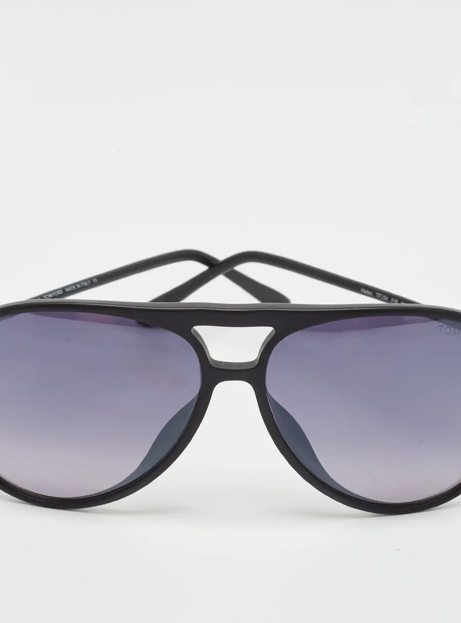 Tom Ford Black Gradient TF254 Matteo Aviator Sunglasses