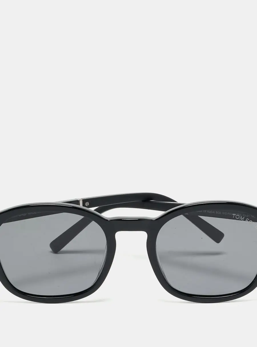 Tom Ford Black Polarized TF1020-N Jayson Square Sunglasses