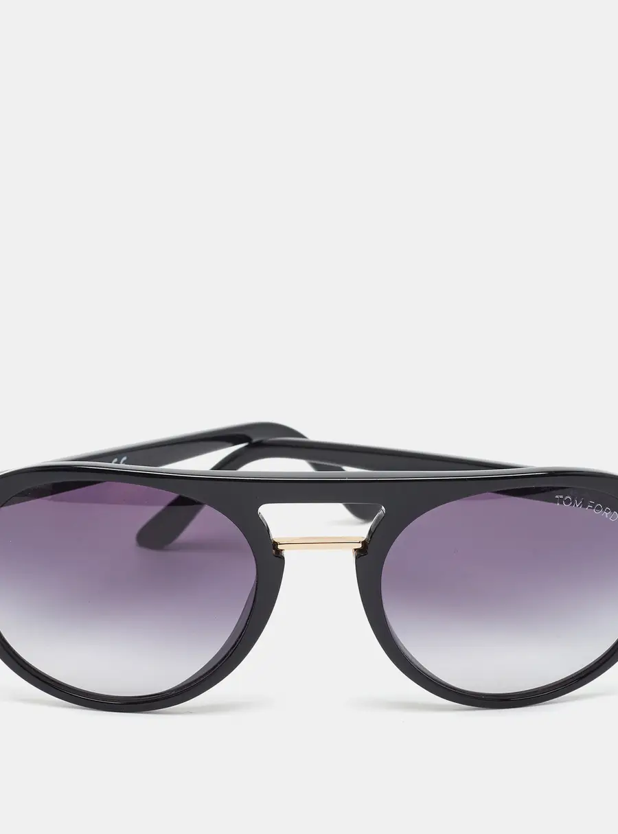 Tom Ford Black Gradient Ivan 02 TF675 Round Sunglasses