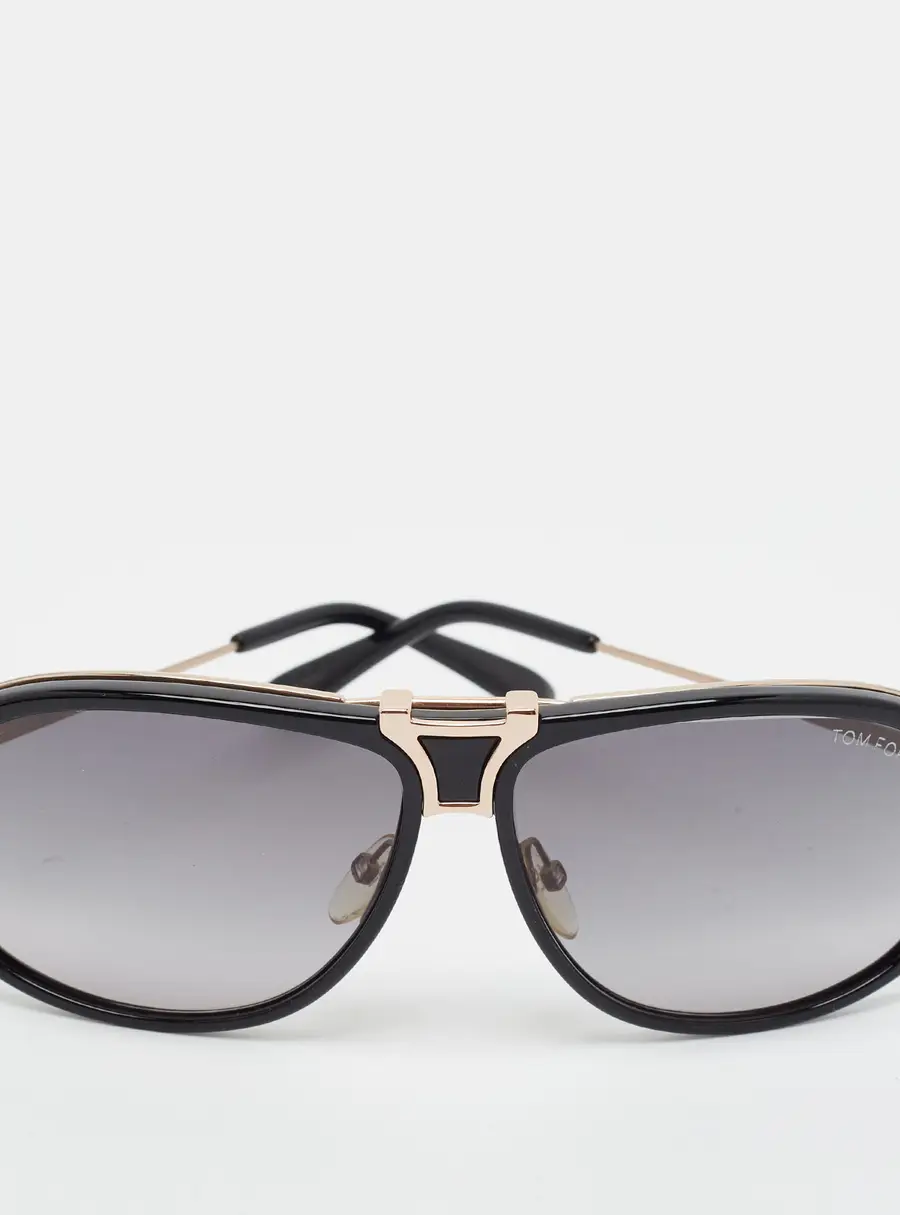 Tom Ford Black Gradient TF286 Robbie Aviator Sunglasses