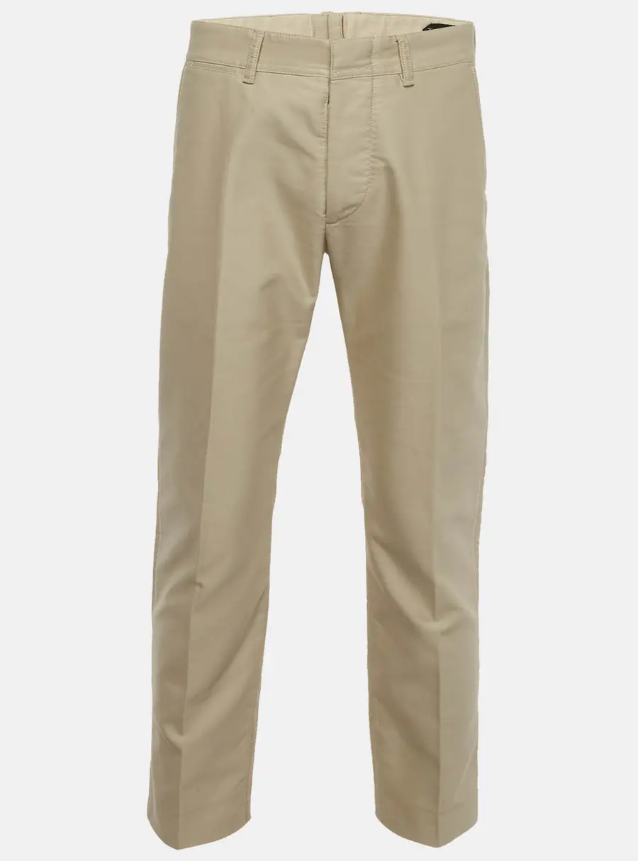 Tom Ford Beige Cotton Chino Button Up Trousers M