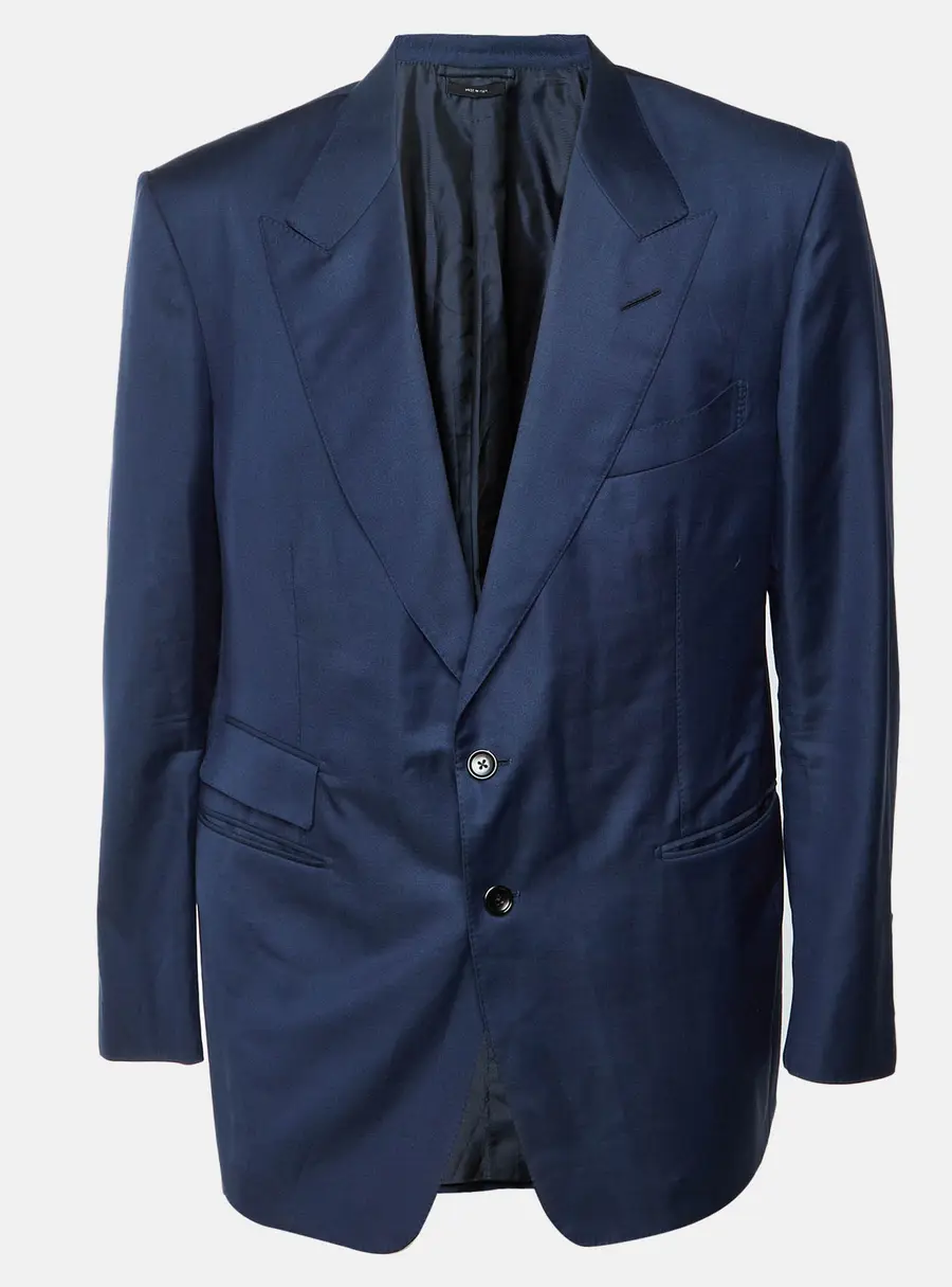 Tom Ford Navy Blue Wool Single Breasted Shelton Blazer XL