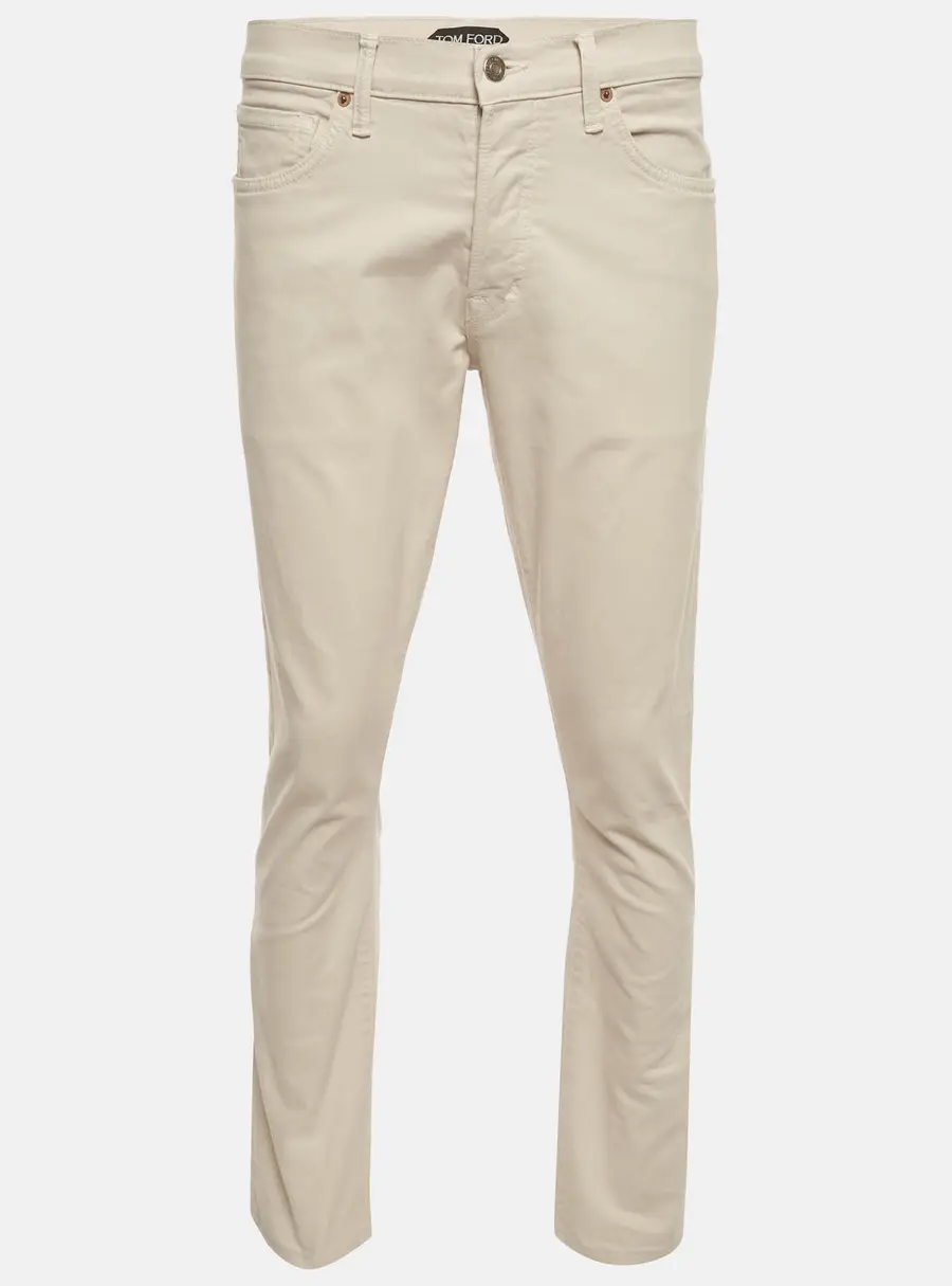 Tom Ford Beige Denim Slim Fit Jeans M/Waist 32"