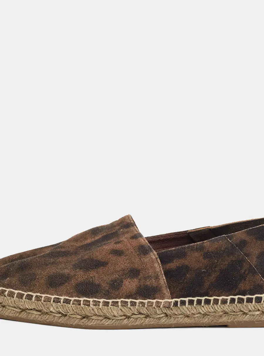 Tom Ford Barnes Size 41 Brown/Black Camouflage Suede Slip On Espadrilles