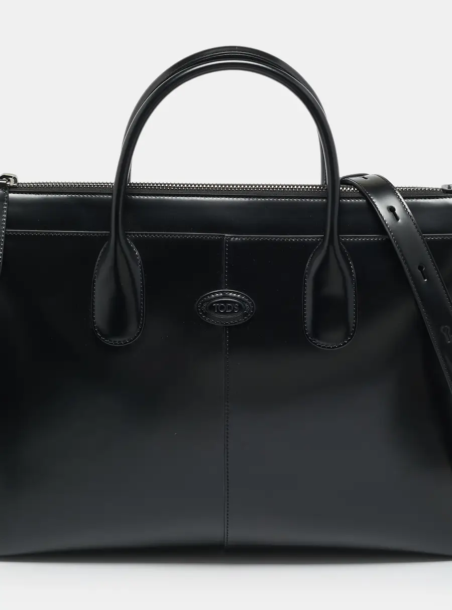 Tod's Di Bag Medium Black Leather Briefcase