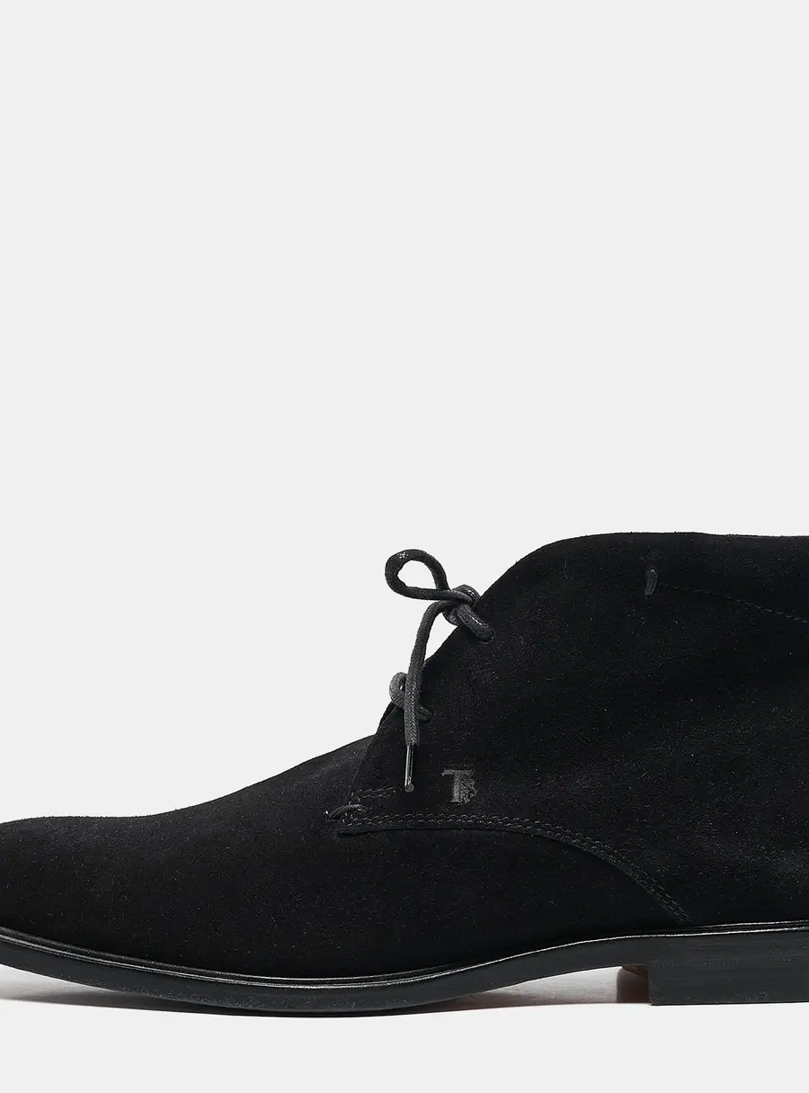 Tod's Black Suede Desert Boots Size 40