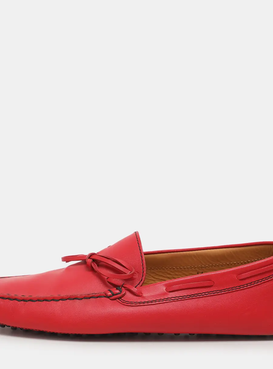Tod's for Ferrari Leather City Gommino Loafers Size 45.5
