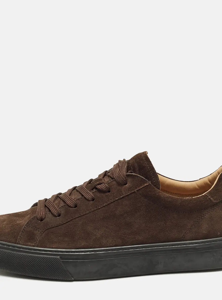 Tod's Size 42.5 Brown Suede Lace Up Sneakers