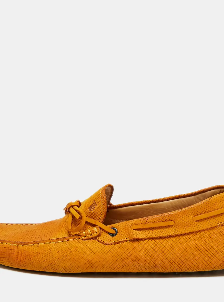 Tod's Gommino Size 43 Brown Nubuck Leather Loafers