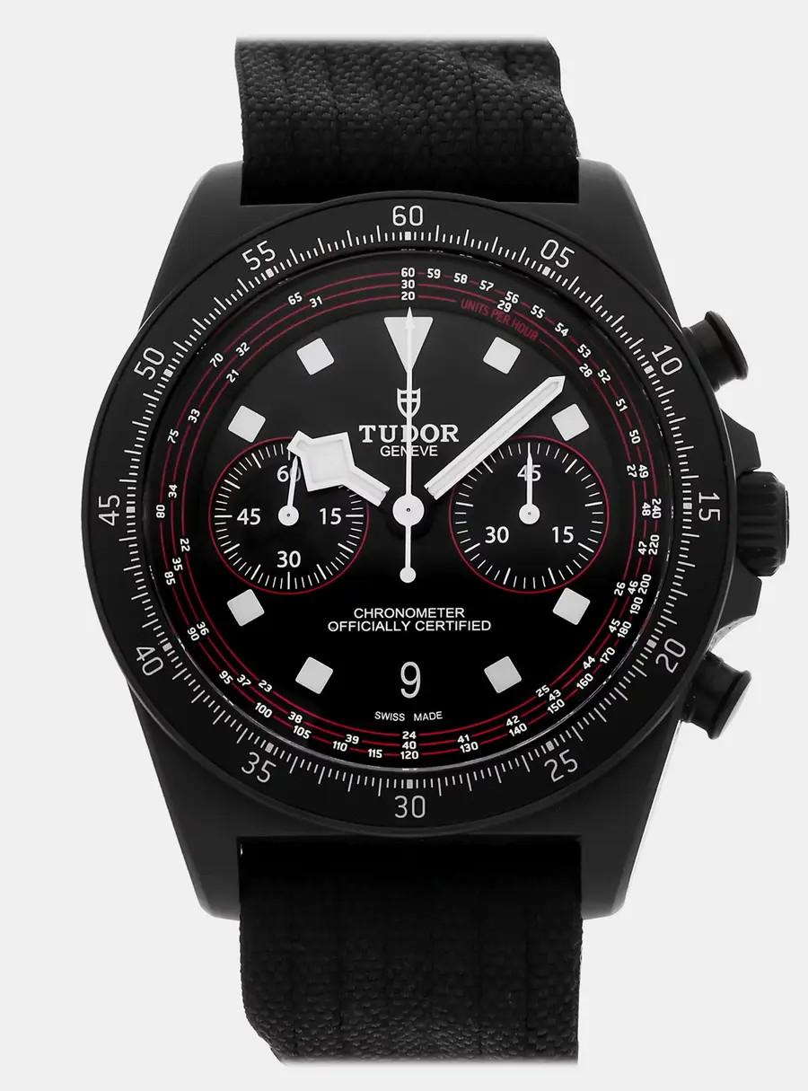Tudor Pelagos FXD Chronograph 25827KN Automatic Chronograph Black Dial Carbon Men's Wristwatch 43mm