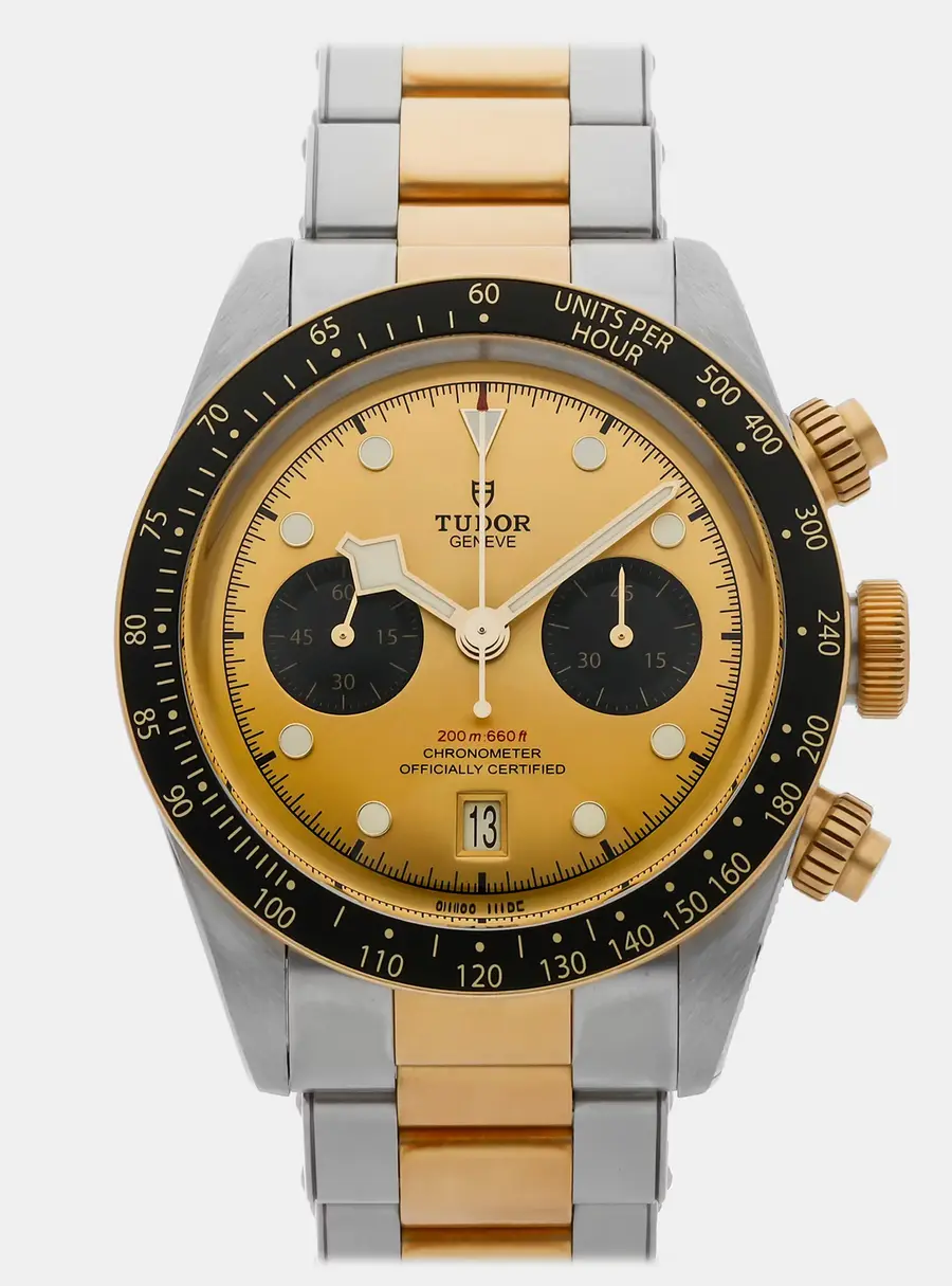 Tudor Black Bay Chronograph S&G 79363N Yellow 18k Yellow Gold & Stainless Steel Automatic Men's Wristwatch 41mm