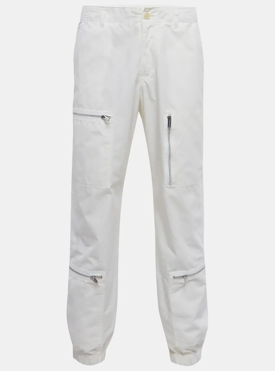 Undercover White Cotton Cargo Pants L