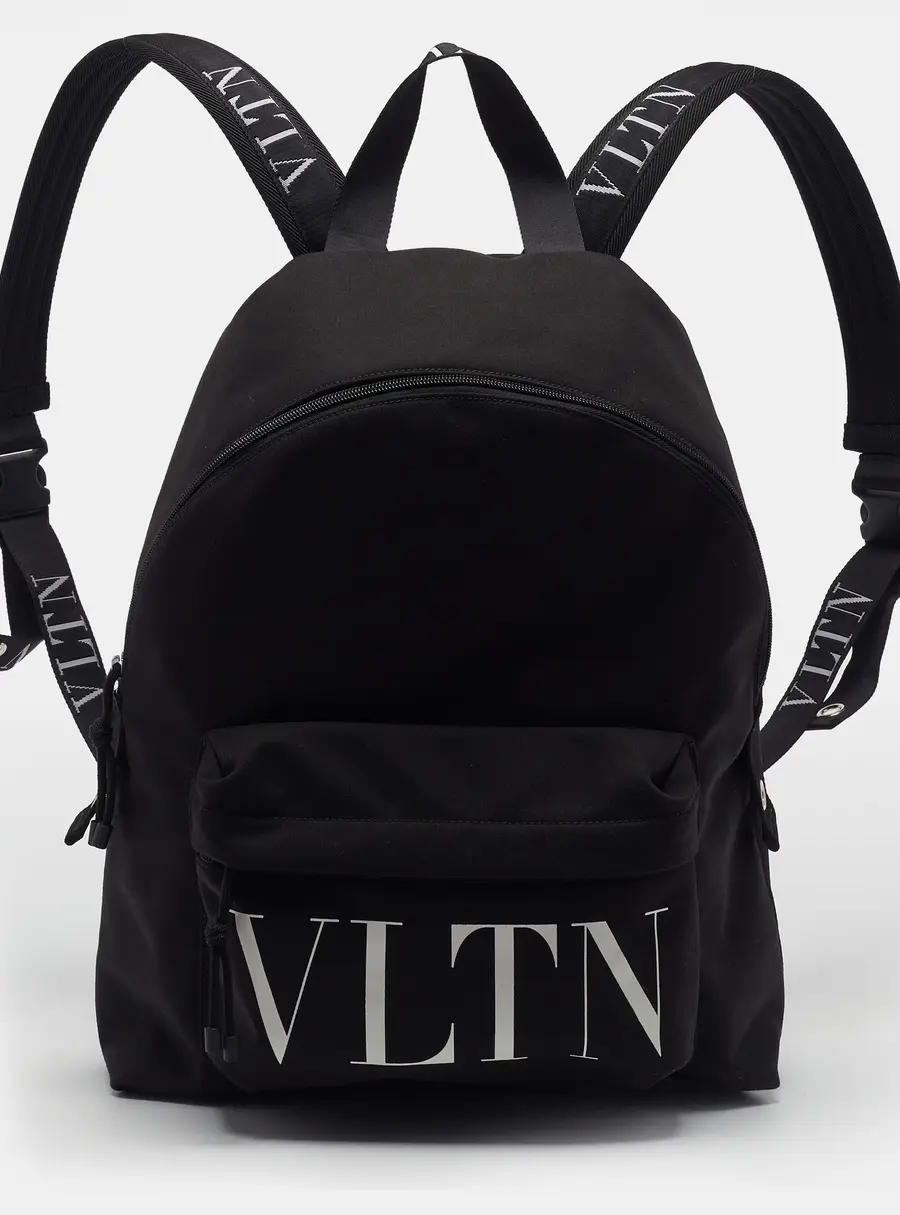 Valentino VLTN Black Nylon Backpack