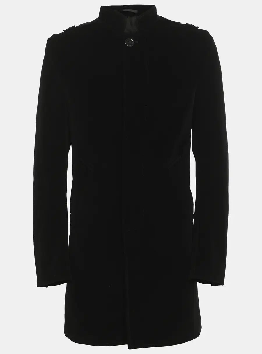 Valentino Black Velvet Short Coat S