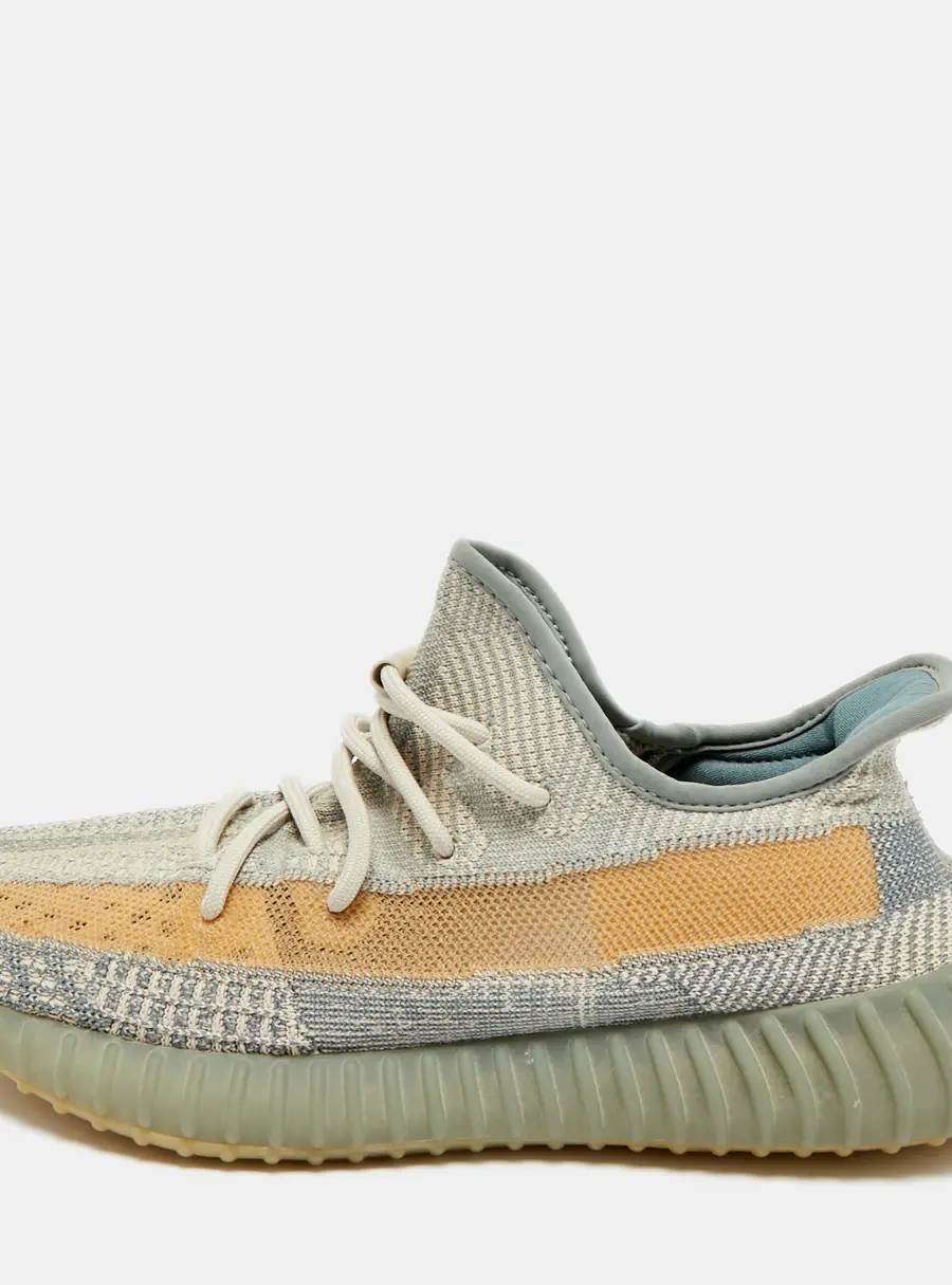Yeezy Boost 350 V2 Israfil Size 43.5 Grey Knit Fabric Low Top Sneakers