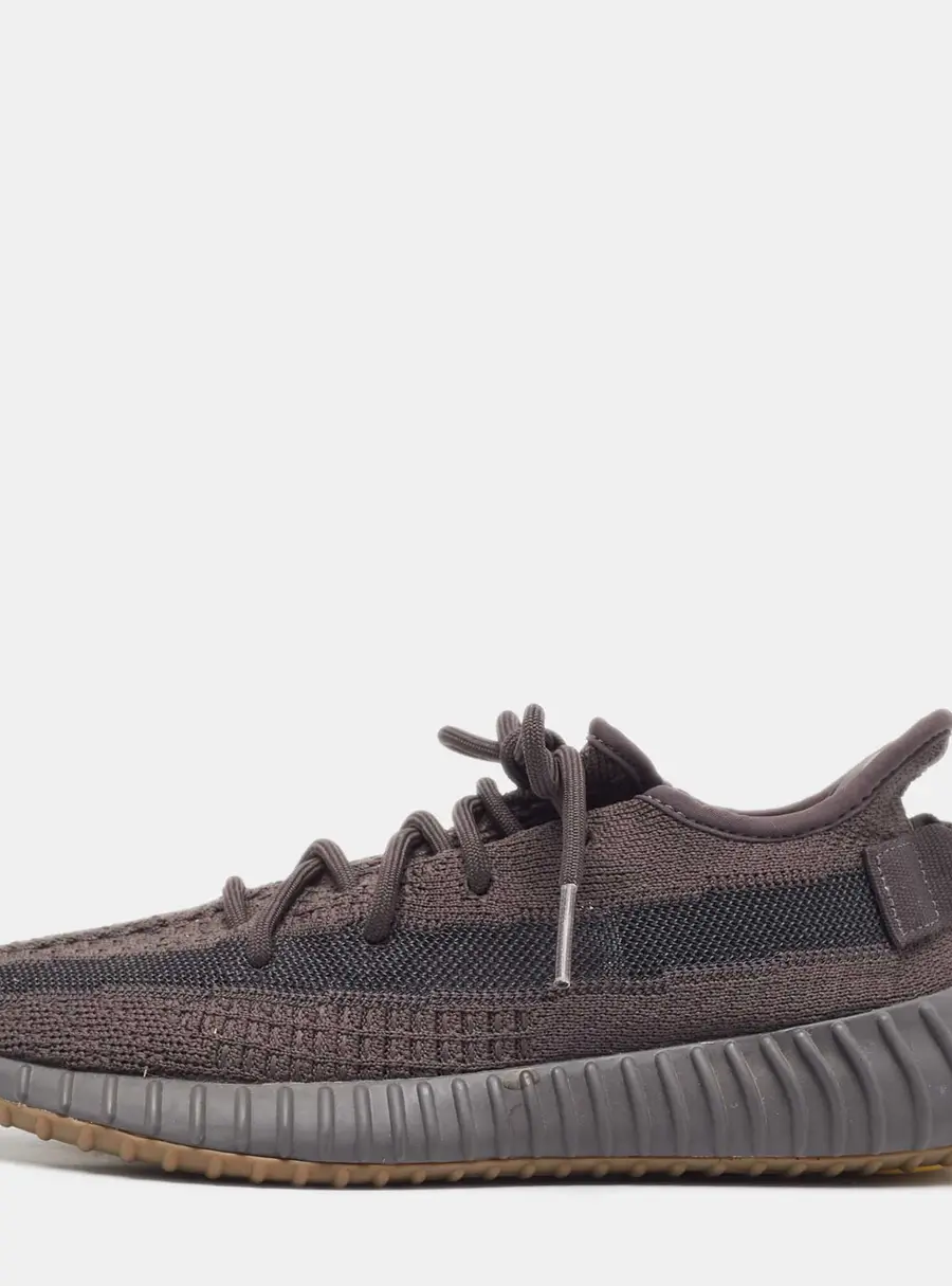 Yeezy x Adidas Black Knit Fabric Boost 350 V2 Cinder Non Reflective Sneakers Size 39 1/3