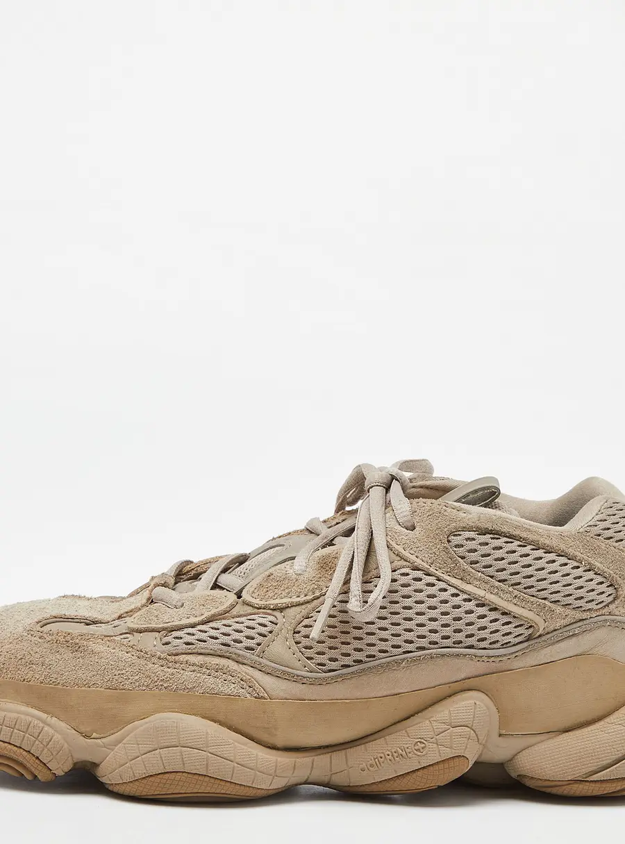 Yeezy x Adidas Beige Mesh and Suede 500 Taupe Light Sneakers Size 43 1/3