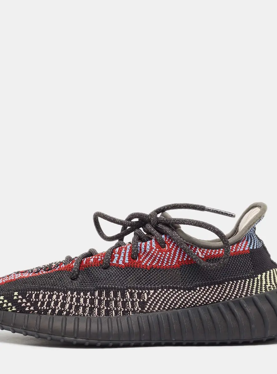 Yeezy x Adidas Multicolor Knit Fabric Boost 350 V2 Yecheil Non-Reflective Sneakers Size 40