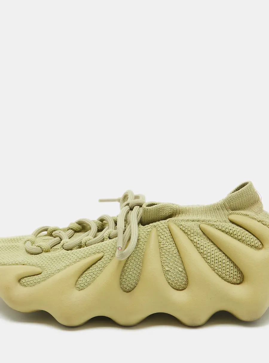 Yeezy x Adidas Green Knit Fabric 450 Resin Sneakers Size 40