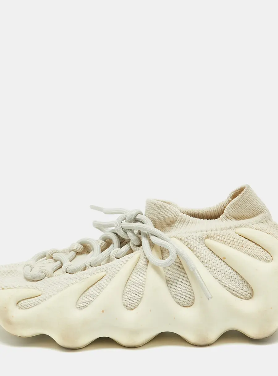 Yeezy x Adidas White Knit Fabric Yeezy 450 Cloud White Sneakers Size 40