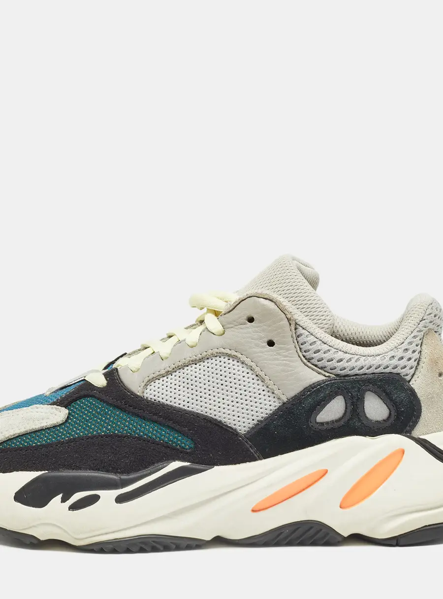 Yeezy x Adidas Multicolor Suede and Mesh Boost 700 Wave Runner Sneakers Size 38 2/3
