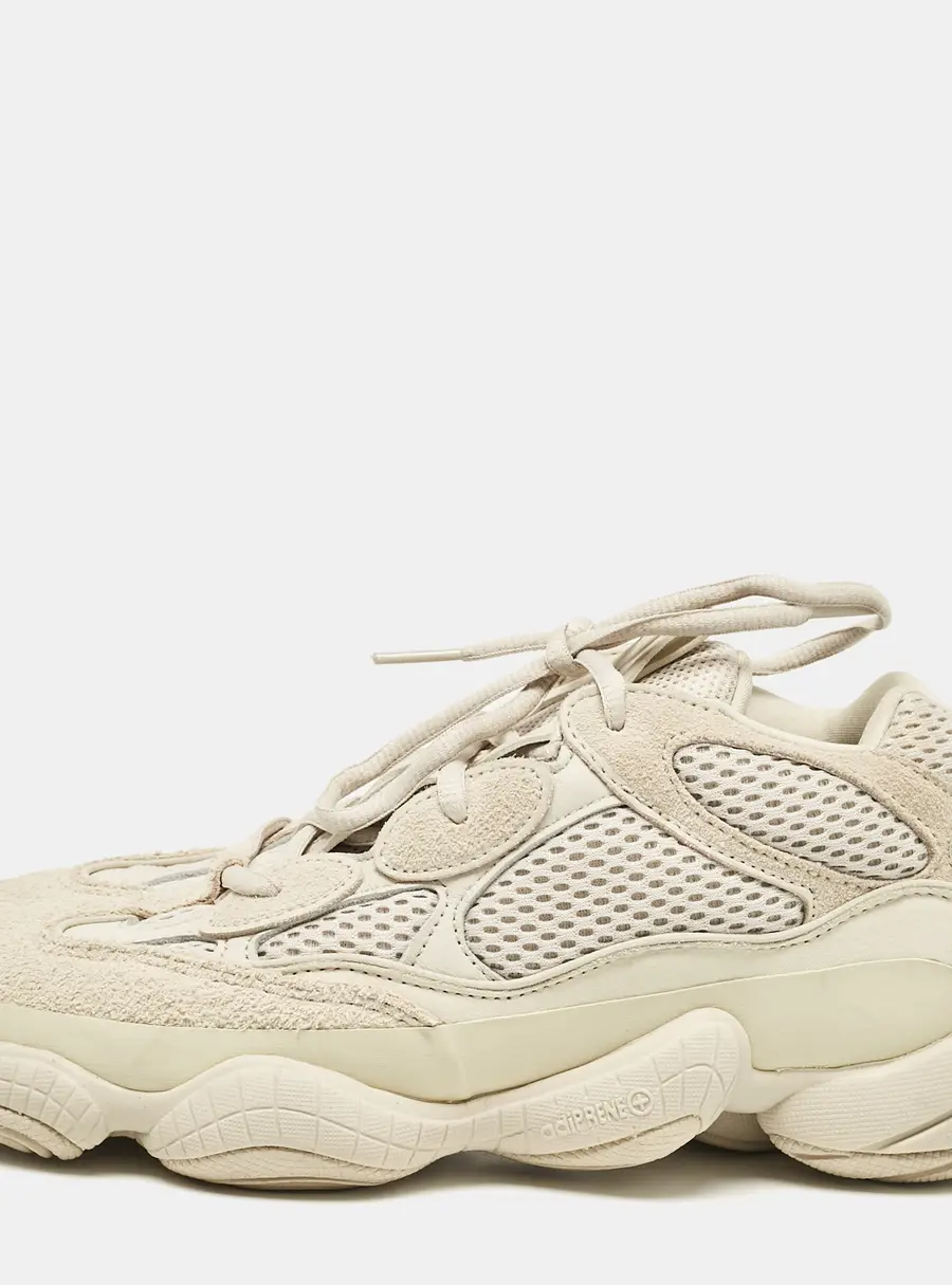 Yeezy x Adidas Grey/White Suede and Mesh Yeezy 500 blush Sneakers Size 401/3