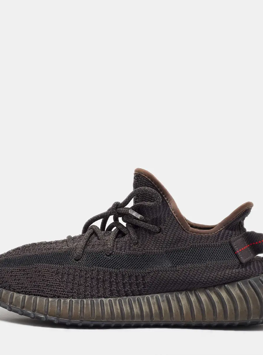 Yeezy x Adidas Black Knit Fabric Boost 350 V2 Sneakers Size 40 2/3