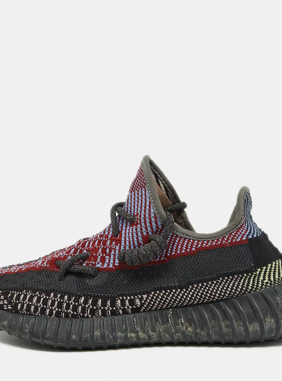Yeezy x Adidas Multicolor Knit Fabric Boost 350 V2 Yecheil Sneakers Size 39 1/3