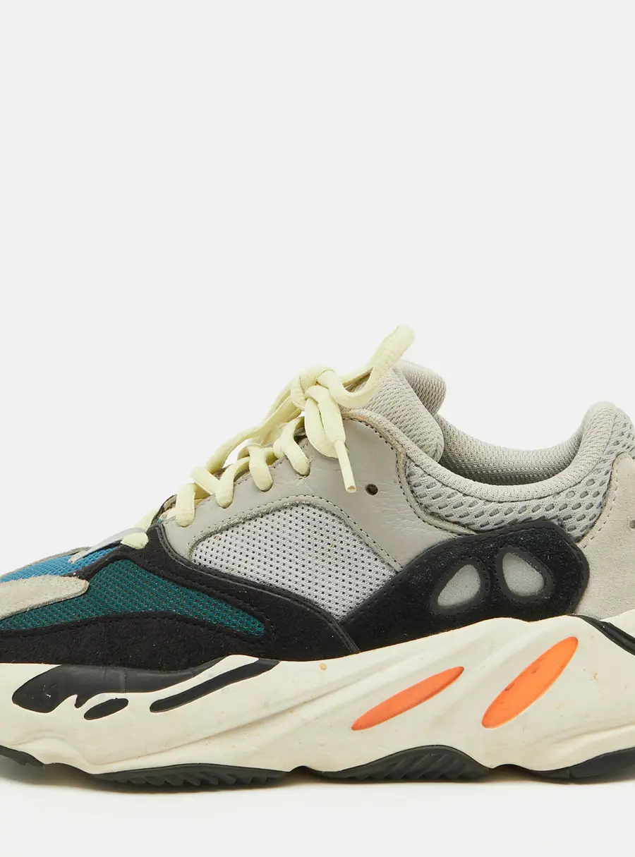Yeezy x Adidas Multicolor Mesh and Leather Yeezy 700 Wave Runner Sneakers Size 39 1/3