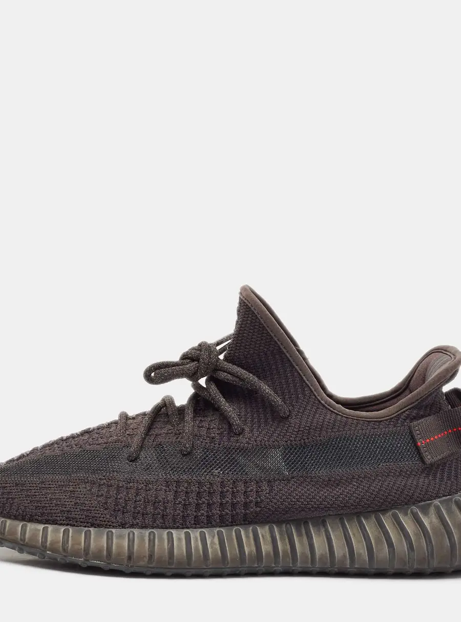 Yeezy x Adidas Black Knit Fabric Boost 350 Pirate Black Sneakers Size 46 2/3