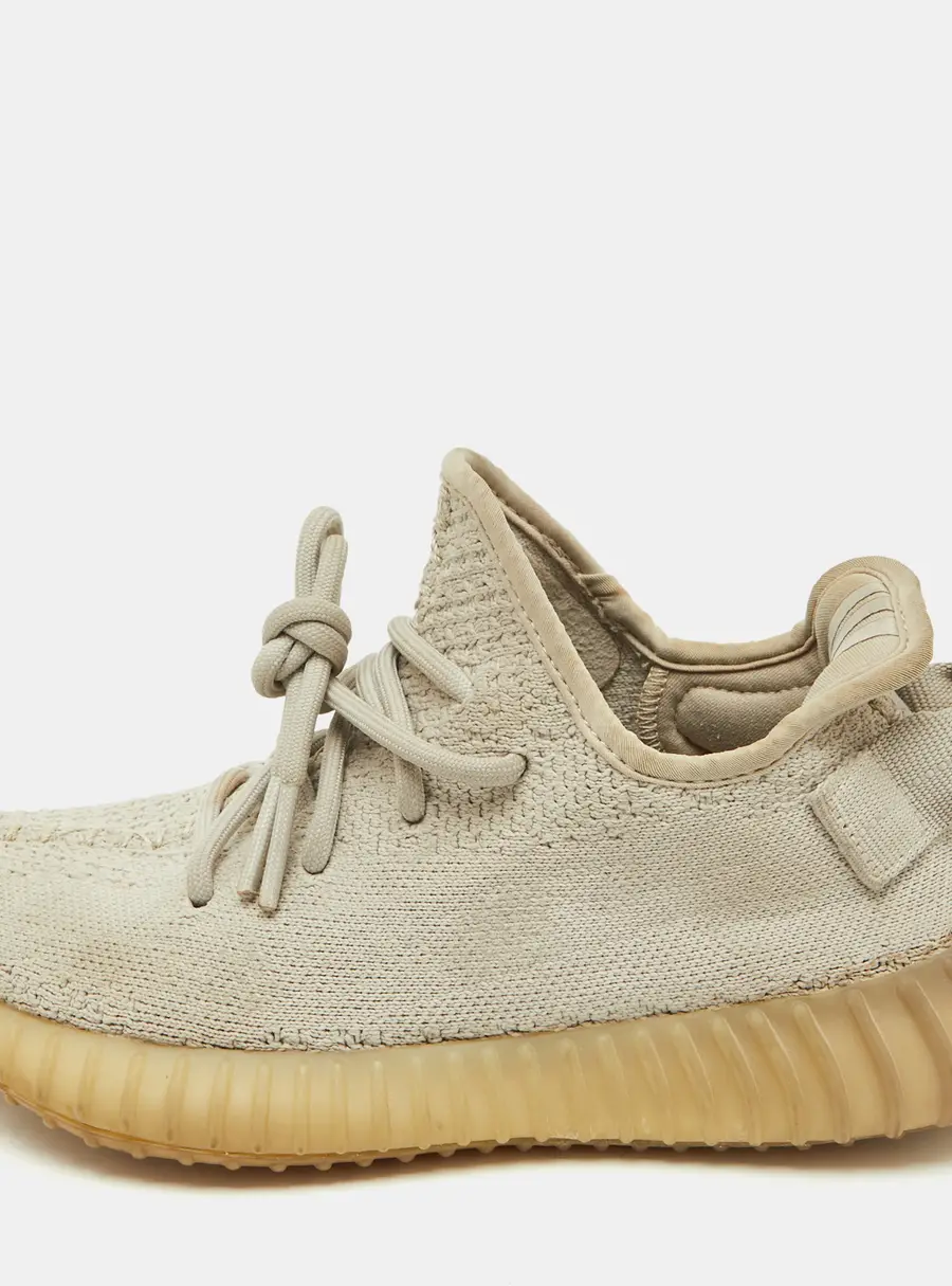 Yeezy x Adidas Grey Knit Fabric Boost 350 V2 Sesame Sneakers Size 36 2/3