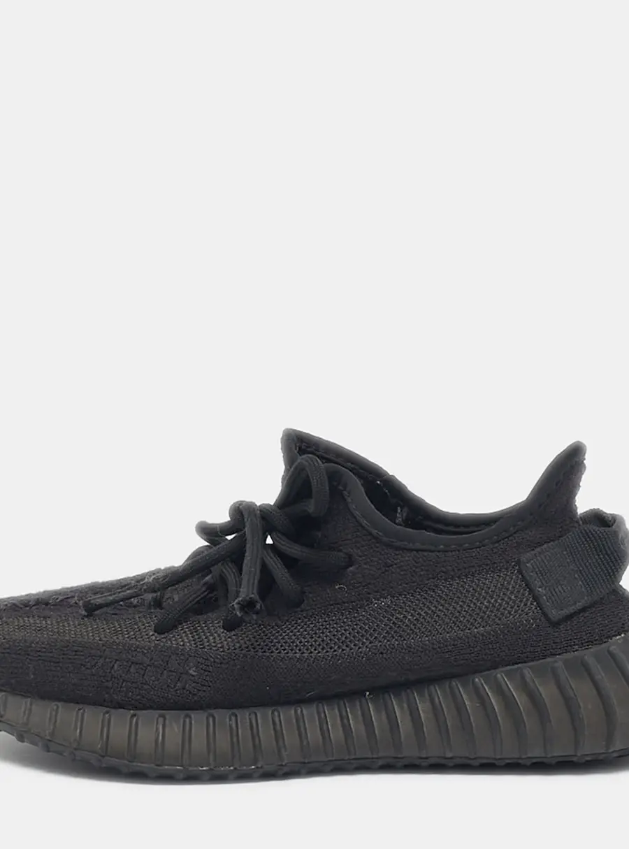 Yeezy x Adidas Black Knit Fabric Boost 350 V2 Onyx Sneakers Size 36 2/3