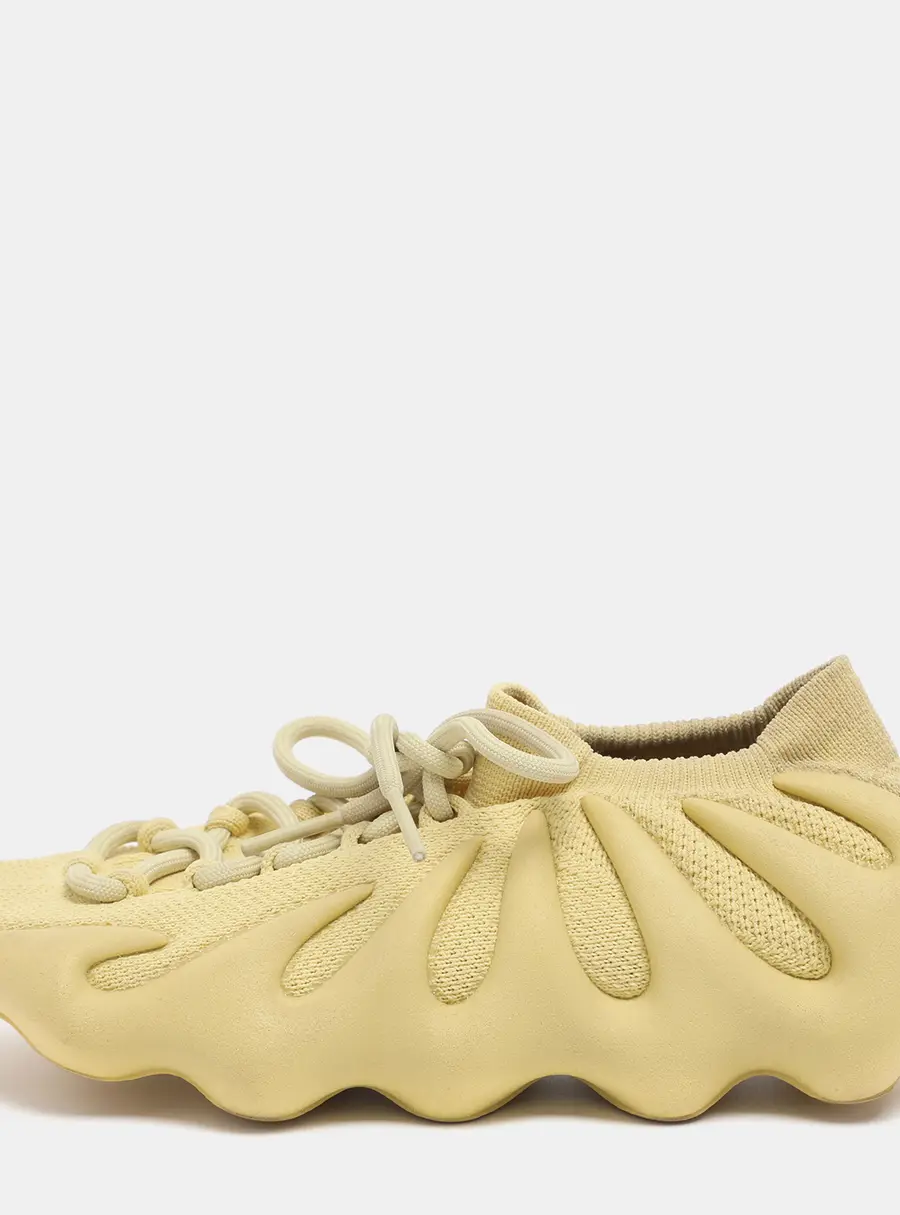 Yeezy x Adidas Yellow Knit Fabric 450 Resin Sneakers Size 40 2/3