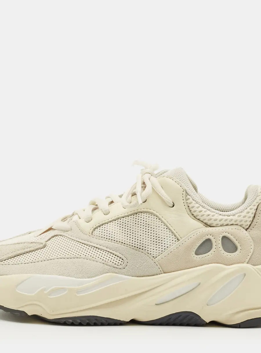 Yeezy x Adidas Cream Fabric and Suede Yeezy Boost 700 Lace Up Sneakers Size 40