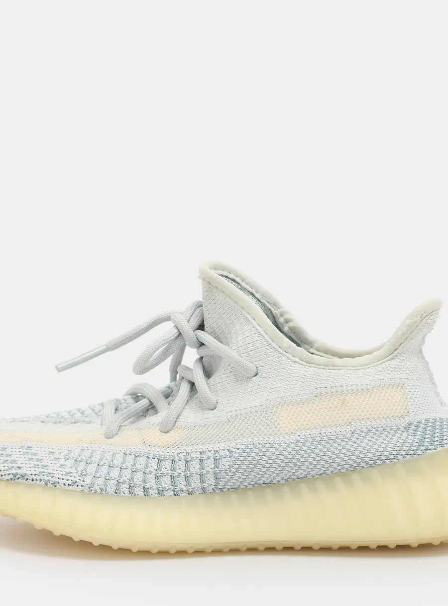 Yeezy x Adidas Cloud/White Knit Fabric Boost 350 V2 Low Top Sneakers Size 36