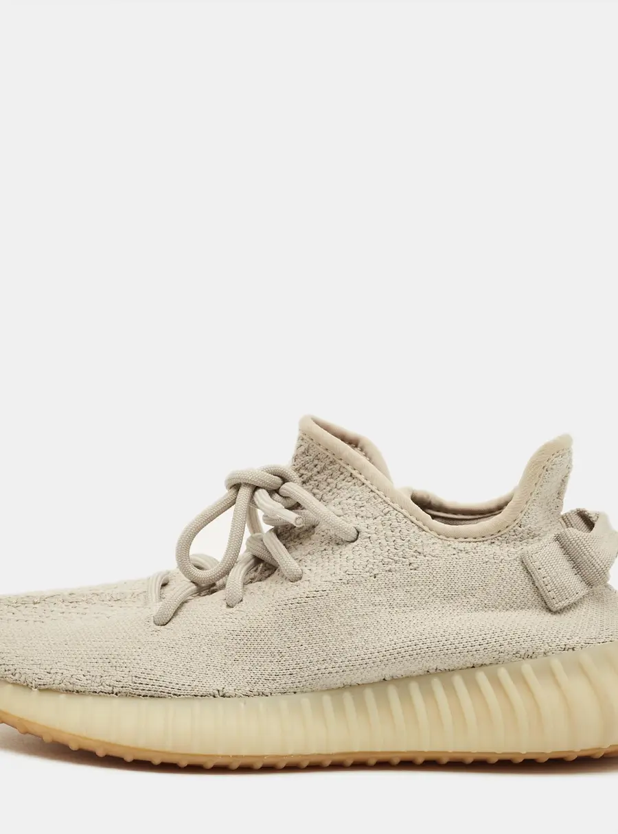 Yeezy x Adidas Grey Knit Fabric Boost 350 V2 Sesame Sneakers Size 36 2/3