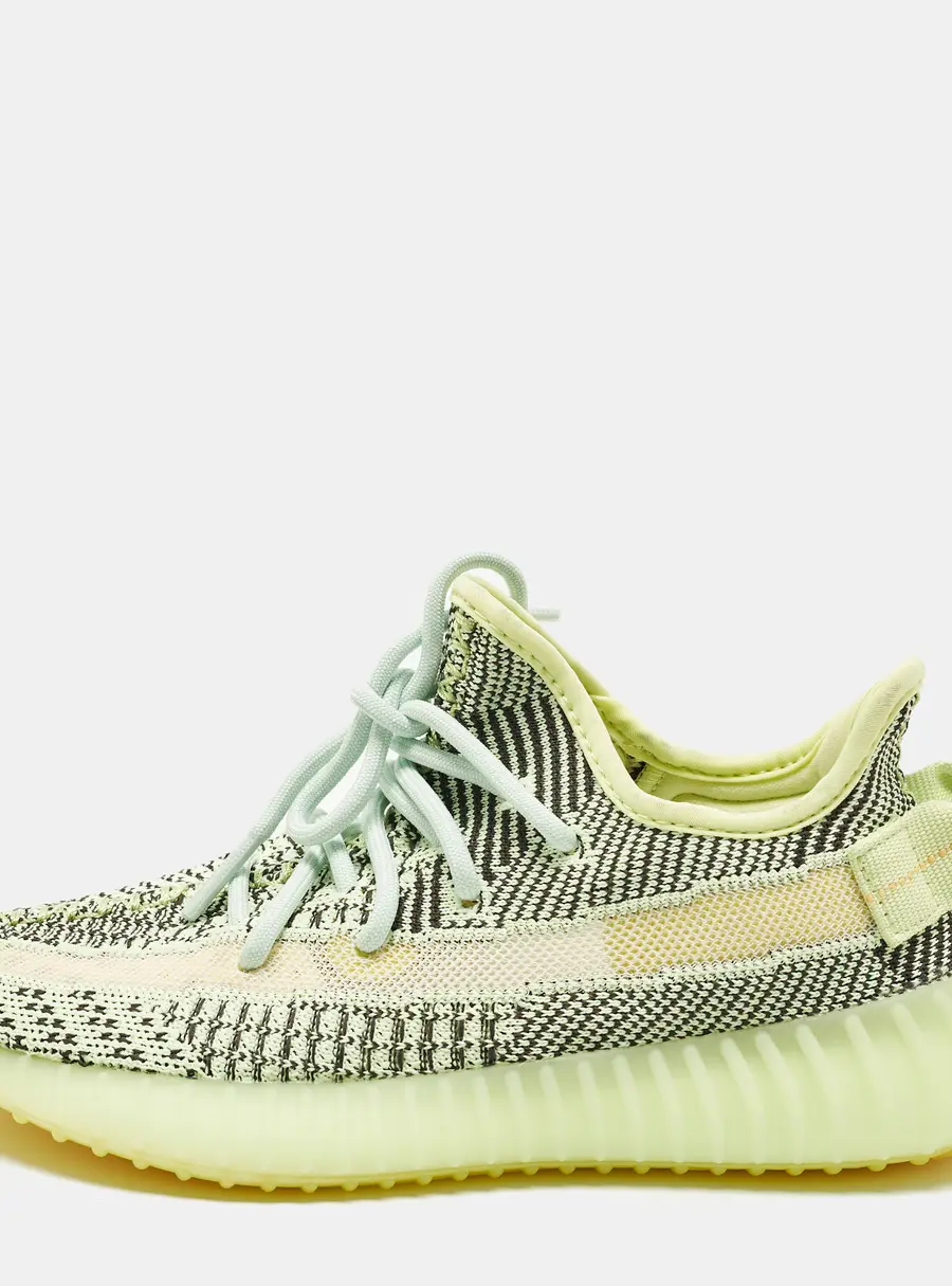 Yeezy x Adidas Boost 350 V2 Yeezreel (Non Reflective) Size 37 1/3 Green Knit Fabric Sneakers