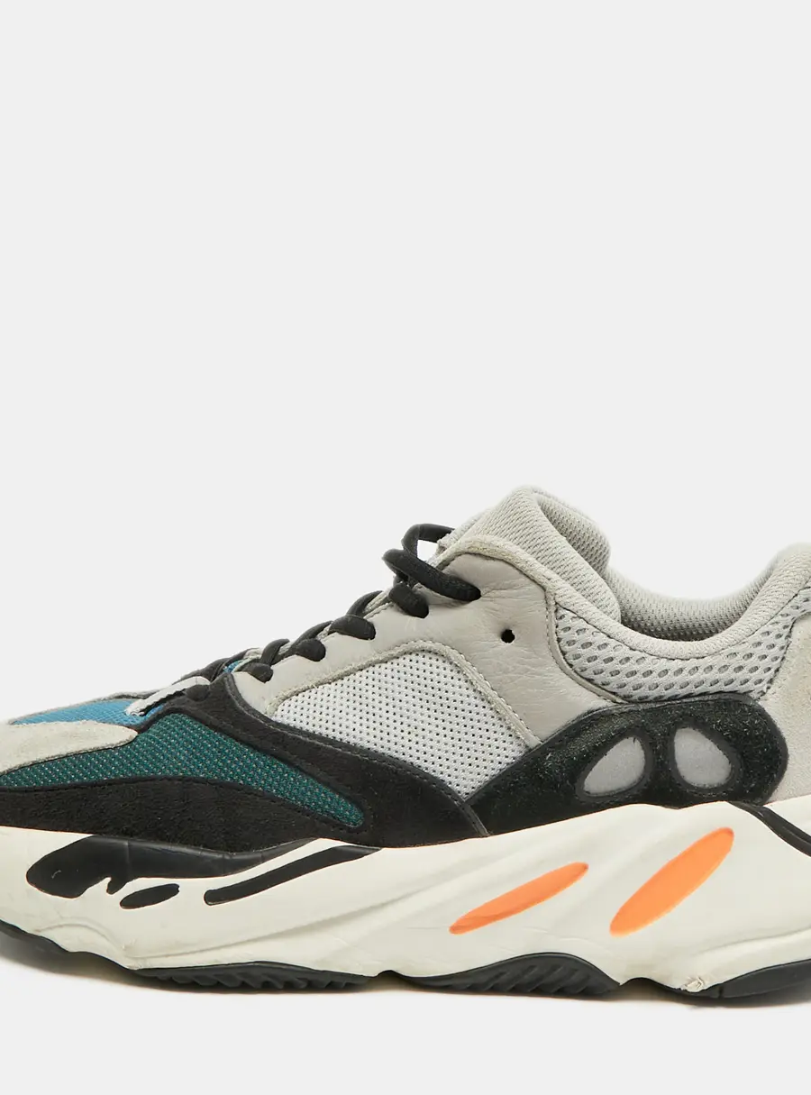 Yeezy x Adidas Boost 700 Size 44 Multicolor Mesh Suede Wave Runner Low Top Sneakers