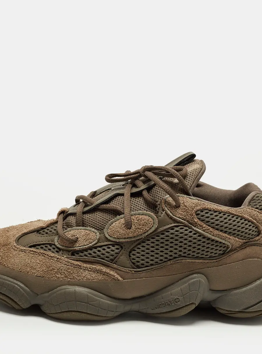 Yeezy x Adidas 500 Clay Brown Size 45 1/3 Brown Suede and Mesh Low Top Sneakers