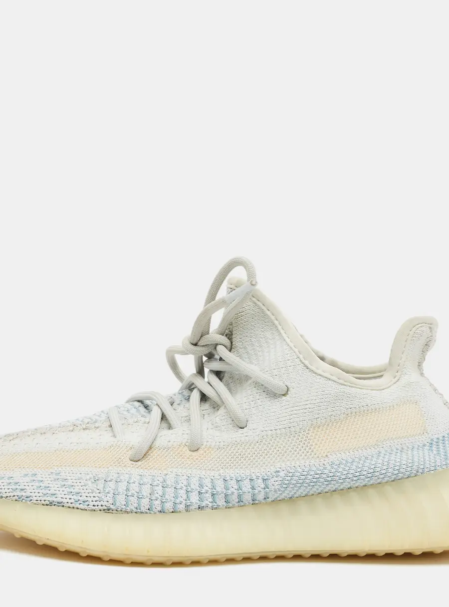 Yeezy x Adidas Boost 350 V2 Cloud (Non-Reflective) Size 40 Blue/White Knit Fabric Low Top Sneakers