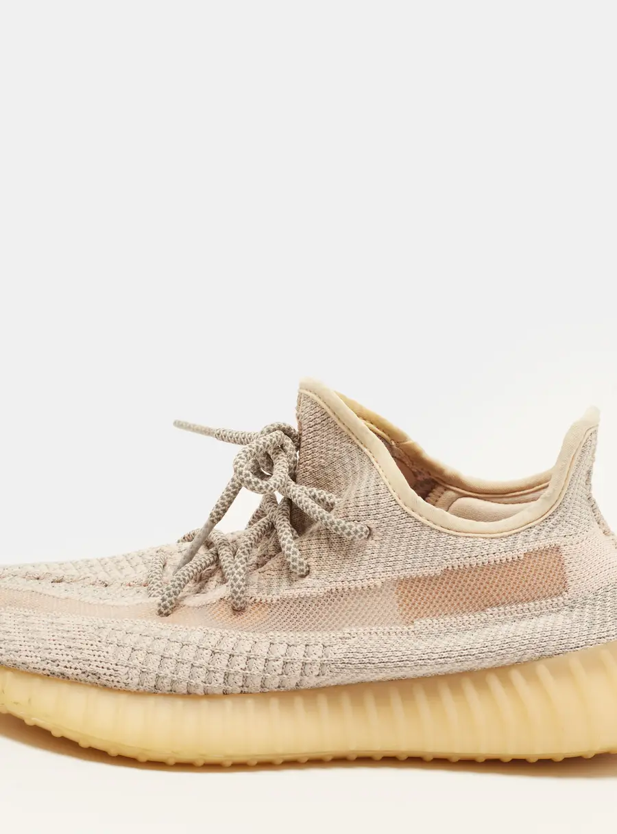 Yeezy x Adidas Boost 350 V2 Synth (Non-Reflective) Size 41 1/3 Pink Knit Fabric Low Top Sneakers