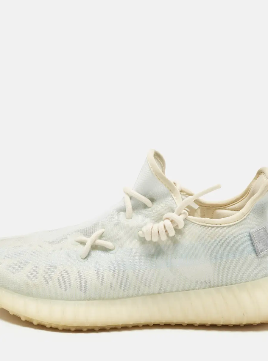 Yeezy x Adidas 350 V2 Mono Ice Size 42.5 Blue Mesh Lace Up Sneakers
