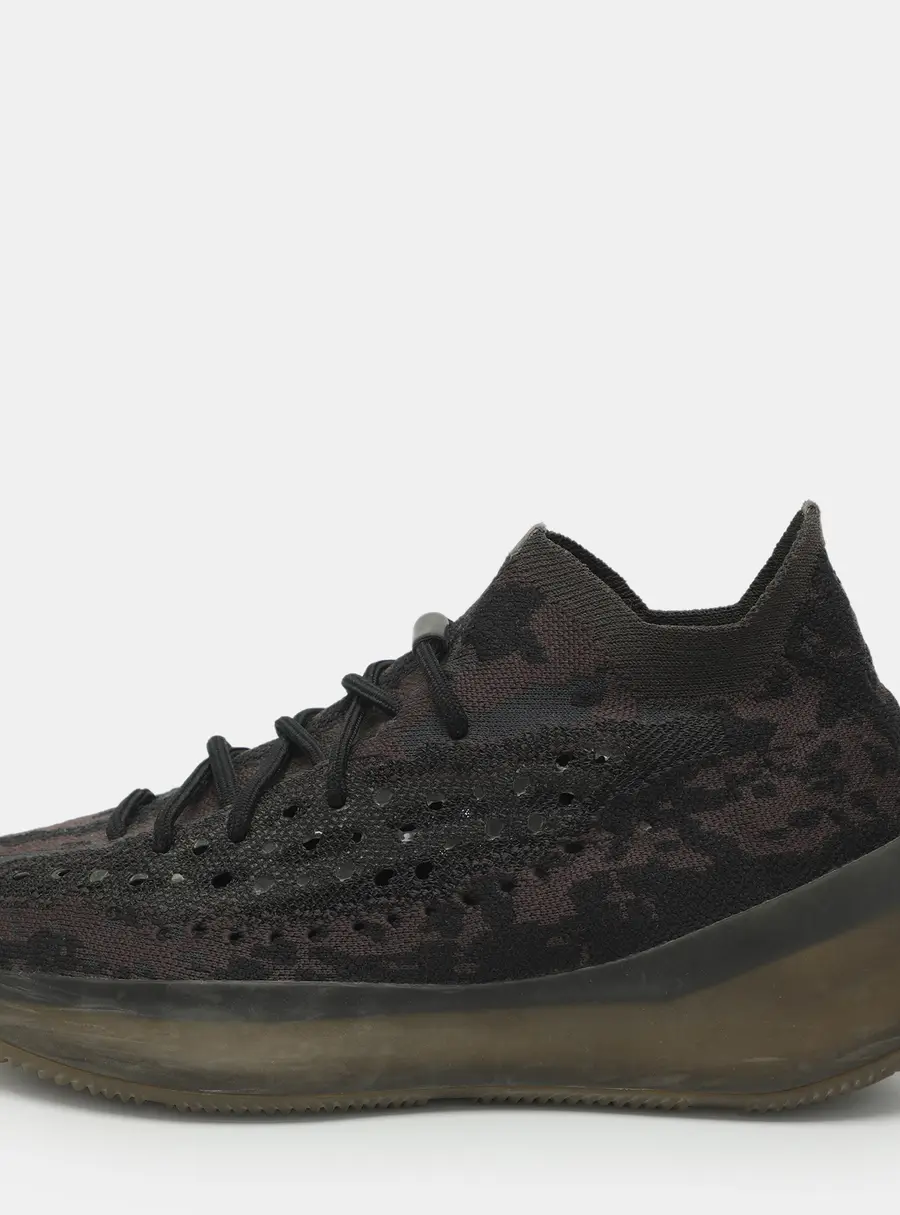 Yeezy x Adidas Boost 380 'Onyx' Size 44 2/3 Grey/Brown Knit Fabric and Mesh Low Top Sneakers