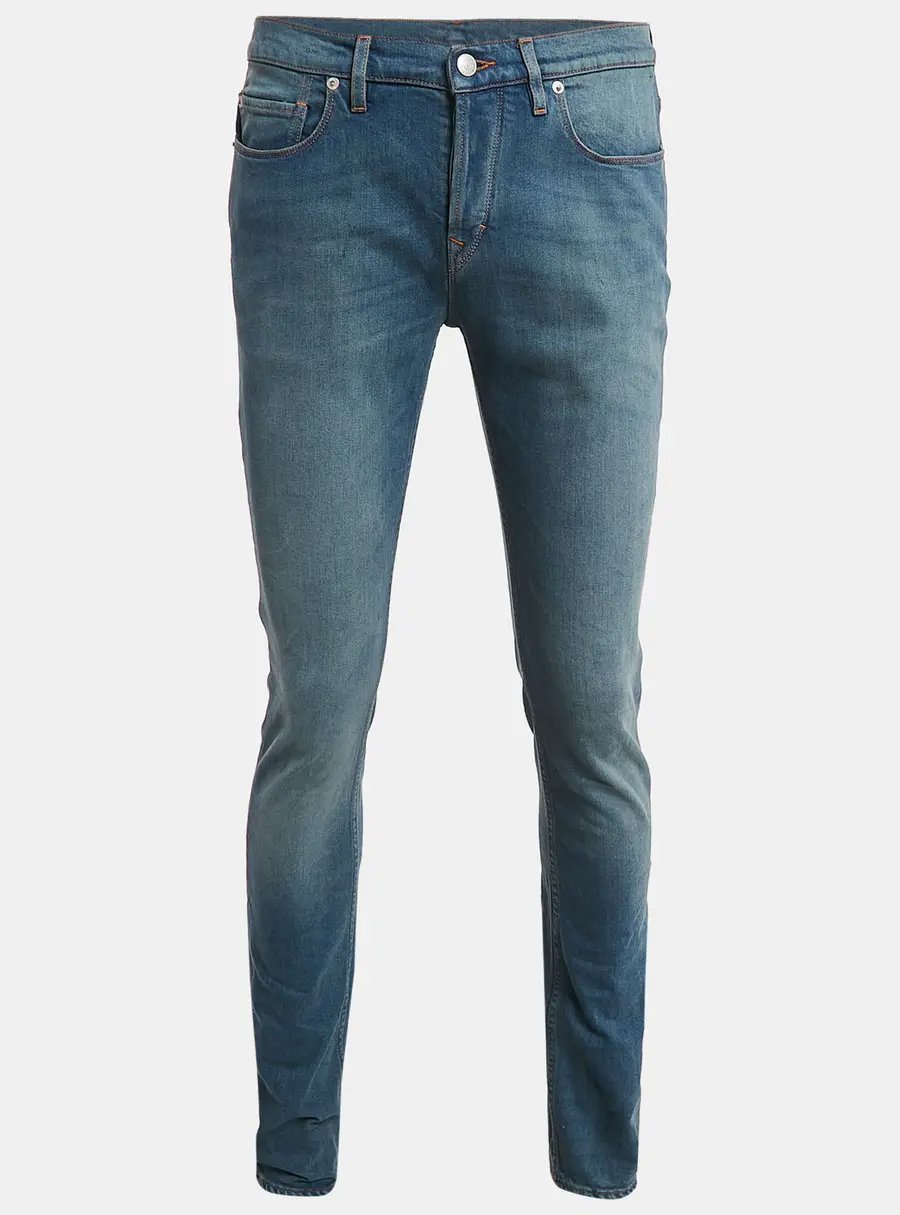Zadig & Voltaire Blue Brushed Denim David Jeans L Waist 33"